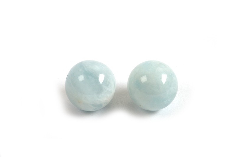 Aquamarin, 10 mm, 2 stk.