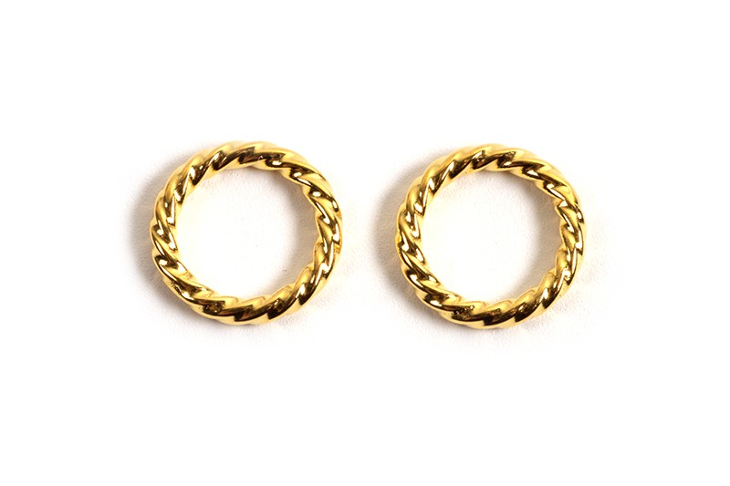 Ring, snoet, ca. 8x1,2 mm, FG 925s, 2 stk.