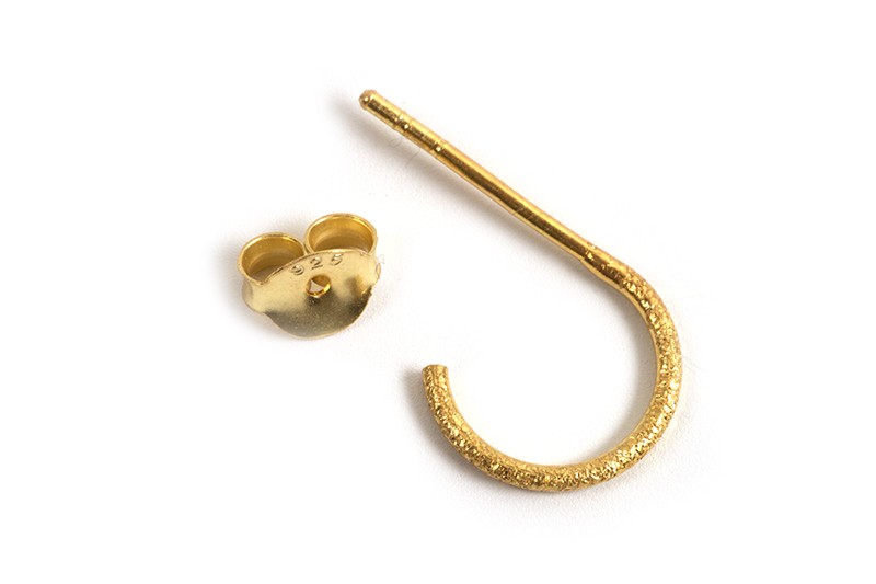 Hoops, stardust, 1x10 mm, FG 925s, 1 par