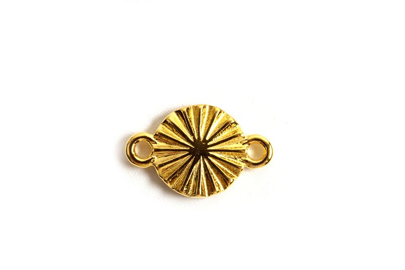 Vedhæng m/mønster, link, 6 mm, FG 925s, 1 stk.