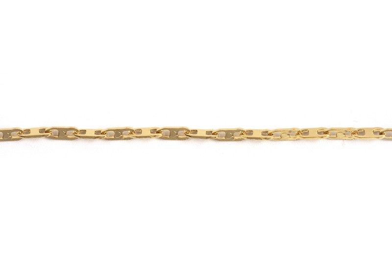 Kæde m/mønster, 1,5 mm, FG rustfrit stål, pr. meter