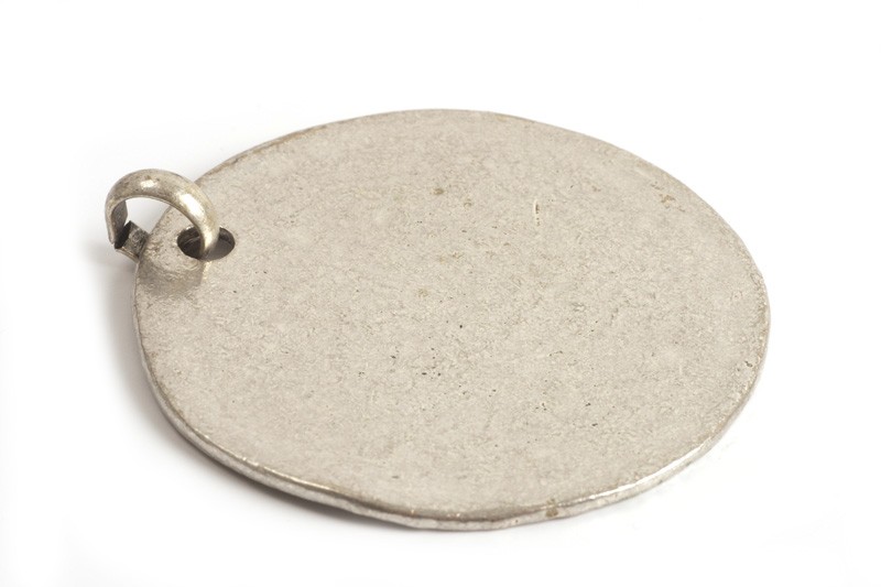 MEGA mønt, ca. 53x56 mm, antiksølv, 1 stk.