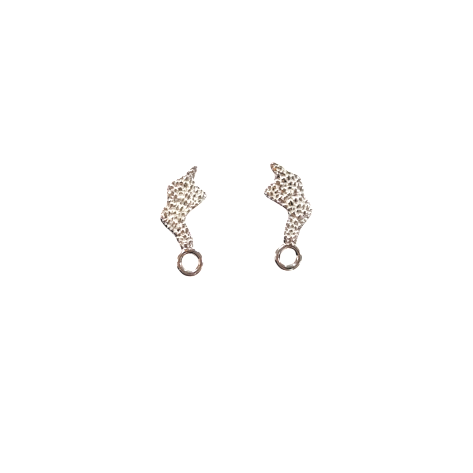 Ørestikker, banket, 925s, 7x4.5 mm. 1 par