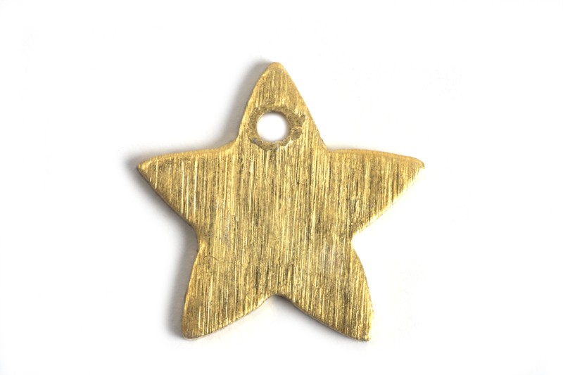 Stjerne, børstet, topboret, 11 mm, FG, 2 stk.