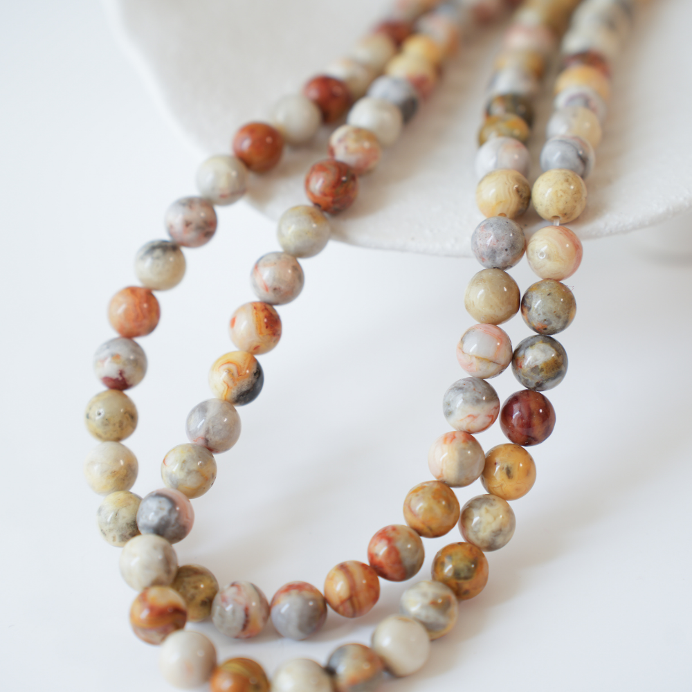 Kaos Agat，8.5mm rund，hel streng 38cm