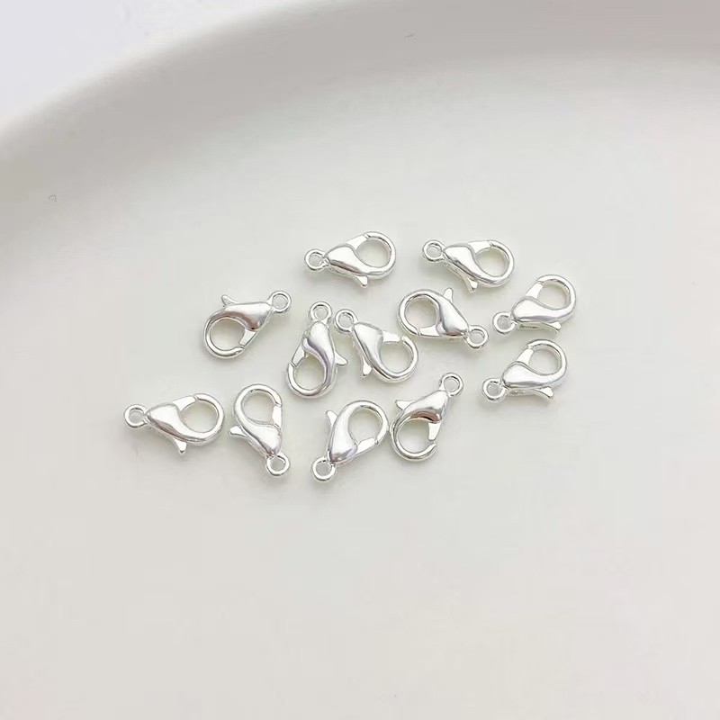 Karabinlås, ca. 8x13 mm, sølv 925s, 1 stk.
