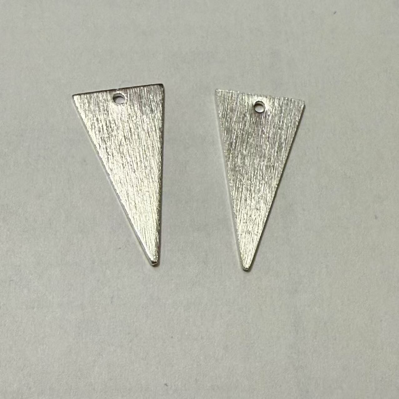 Lang trekant, børstet, 20x10 mm, FS, 2 stk.