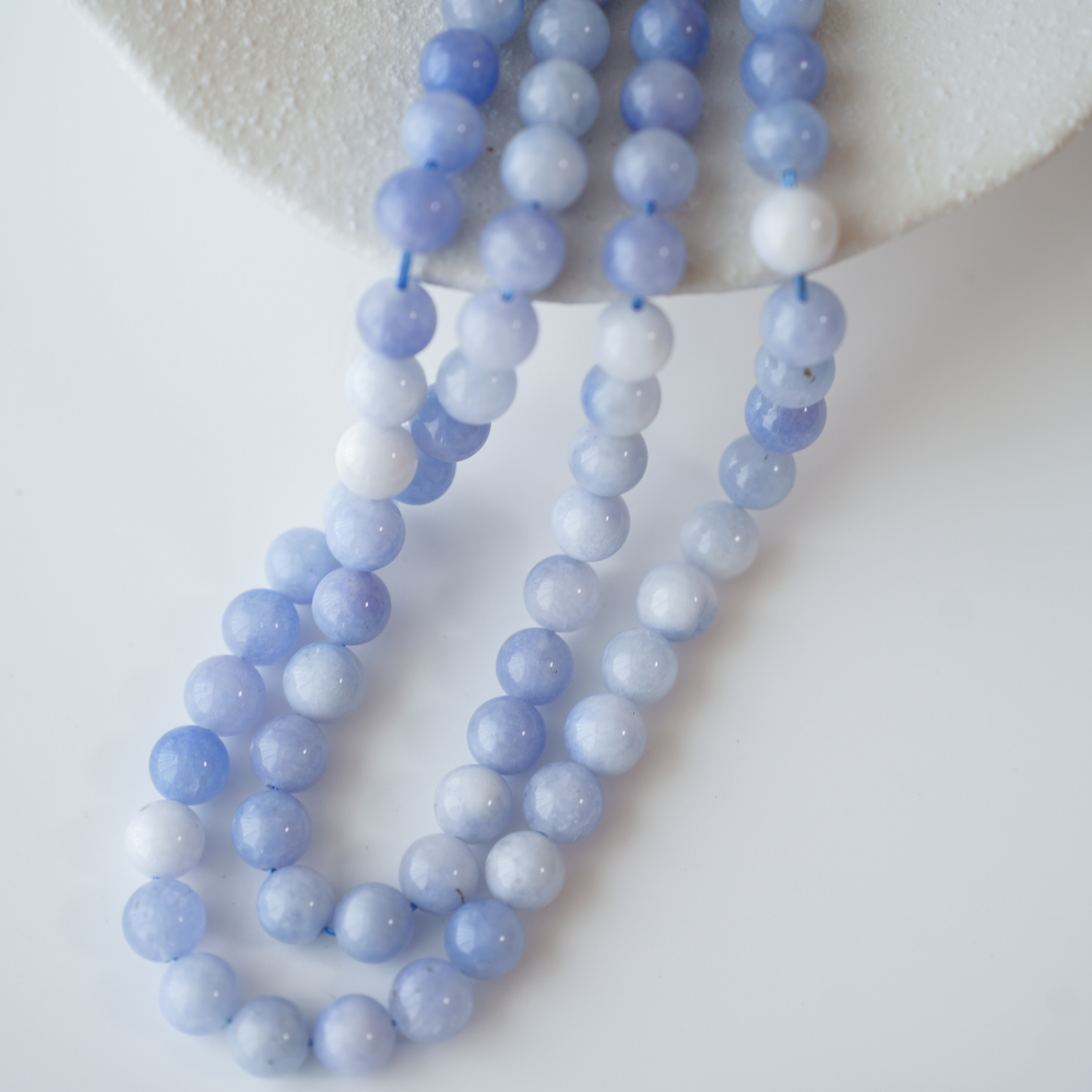 Lilla Morganit，8.5mm rund/37cm,hel streng