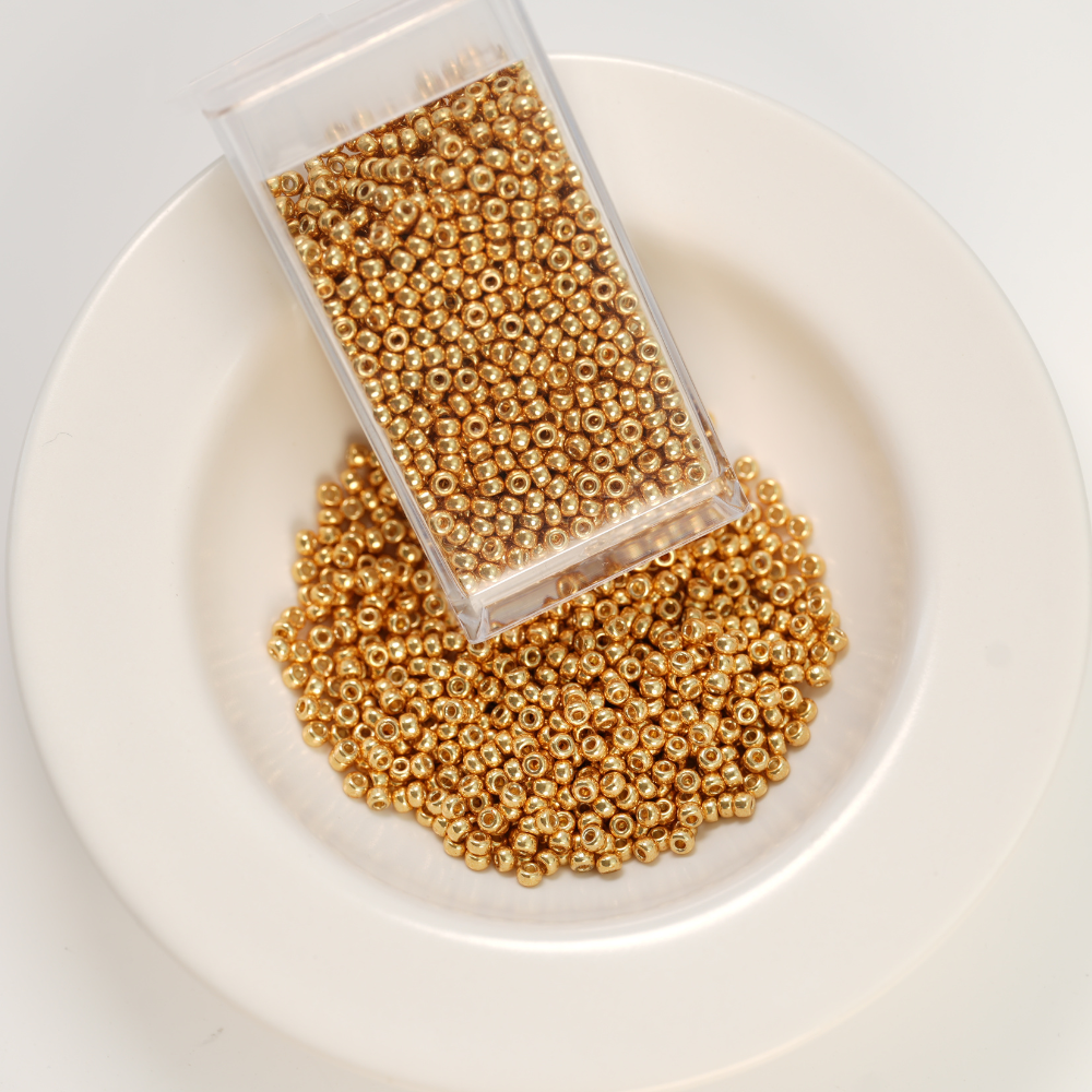 Miyuki Rocailles Seed Beads, Metallisk Glans RR11/0-4202，ca. 2 mm, 11/0, ca. 10G, 1 æske