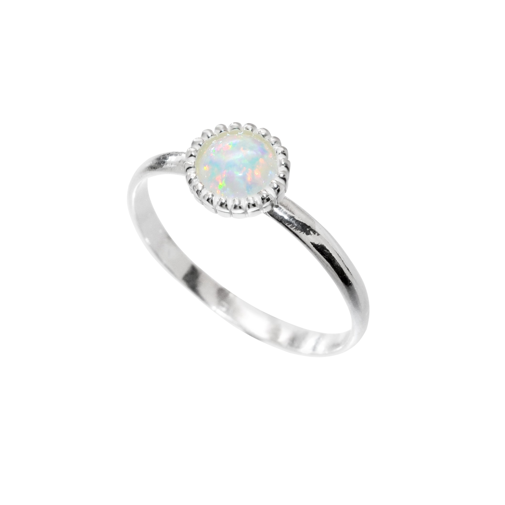 Opal Ring Silver