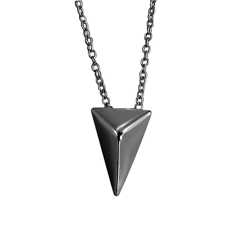 Plain Triangle Necklace_halskæde_sterlingsølv
