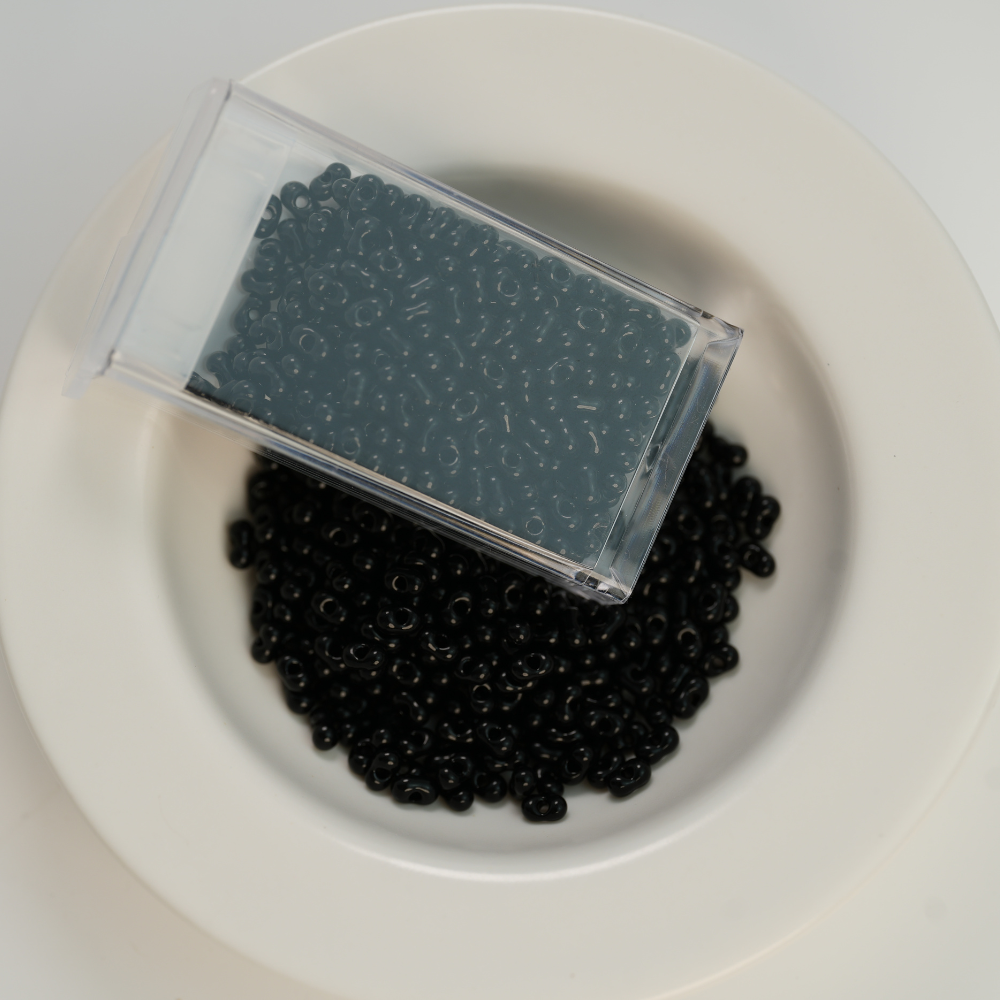 PRECIOSA Jordnød Beads, 23980，ca. 2*4mm, ca. 10G, 1 æske
