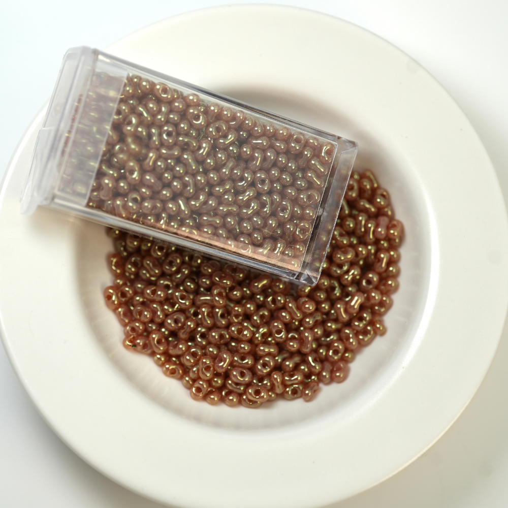 PRECIOSA Jordnød Beads,P3003，ca. 2*4mm, ca. 10G, 1 æske
