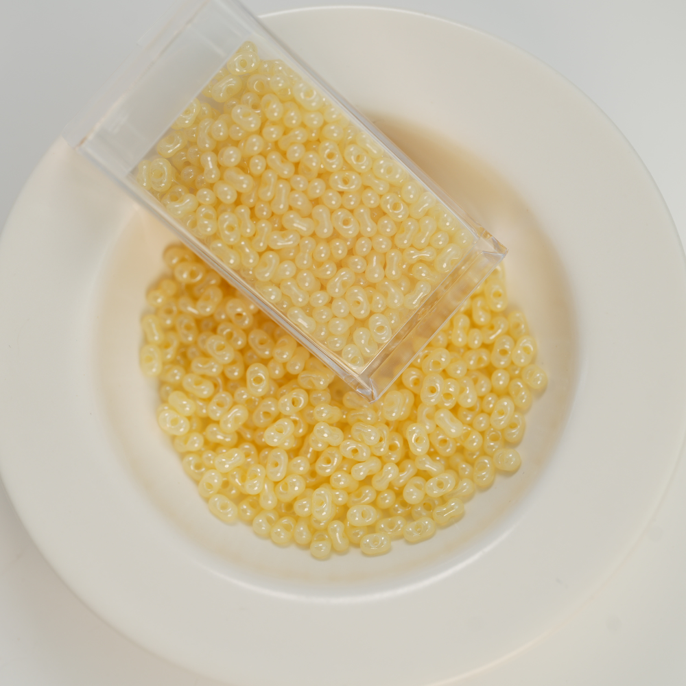 PRECIOSA Jordnød Beads,P3004，ca. 2*4mm, ca. 10G, 1 æske