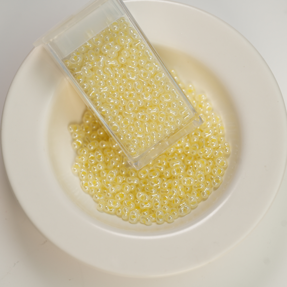 PRECIOSA Jordnød Beads, P3331，ca. 2*4mm, ca. 10G, 1 æske