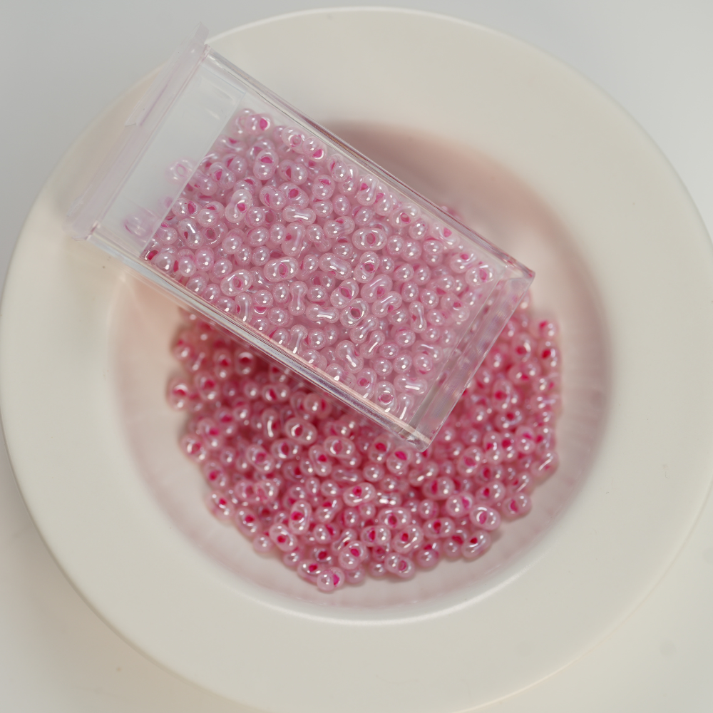 PRECIOSA Jordnød Beads, P3383，ca. 2*4mm, ca. 10G, 1 æske