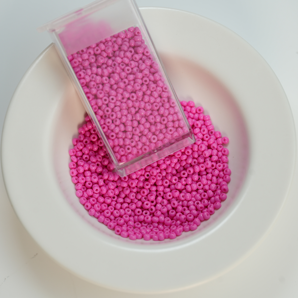 Preciosa Seed beads, Barbie Powder，ca. 2 mm, 10/0, ca. 10G, 1 æske