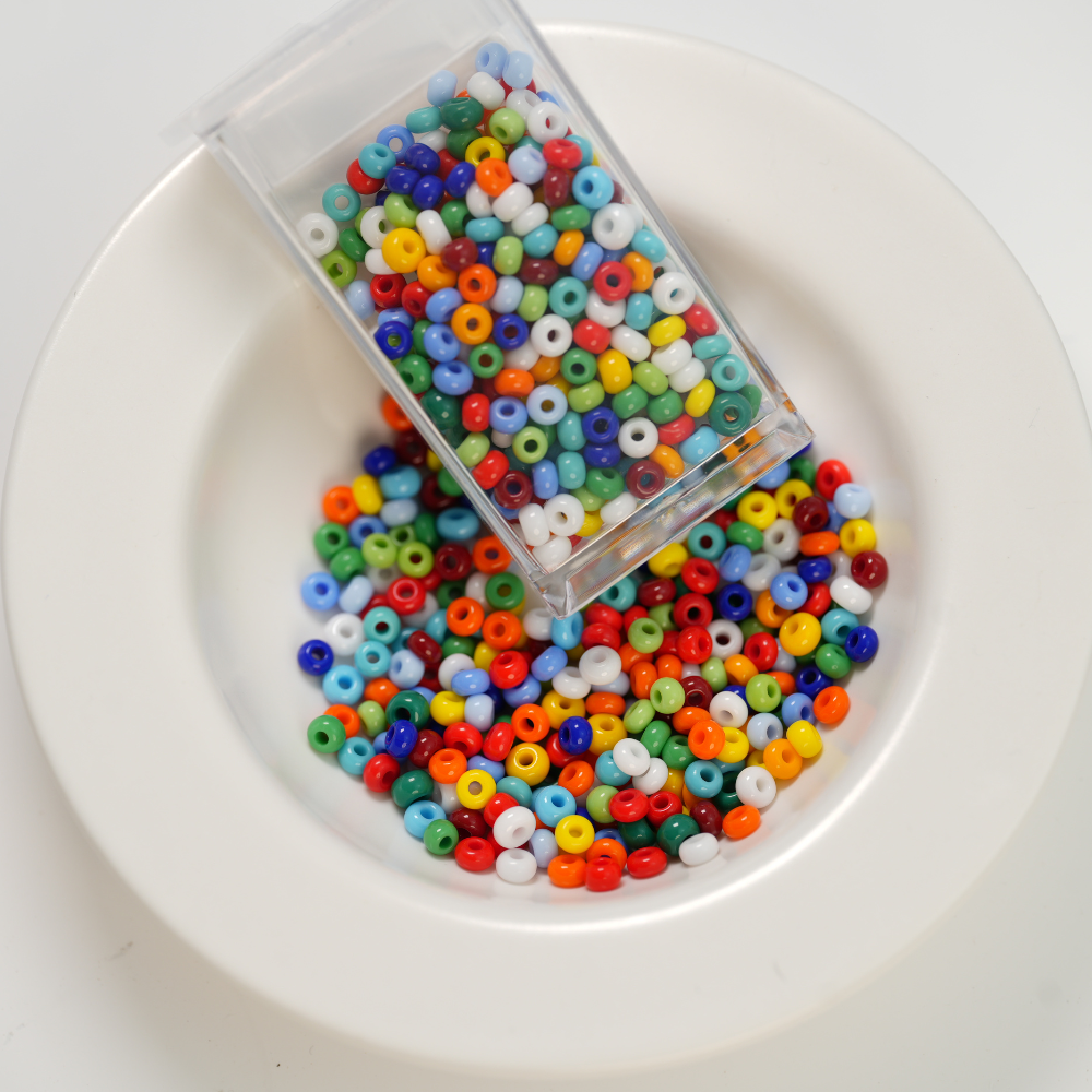 Preciosa Seed beads, 19690，ca. 3.5mm, 7/0, ca. 10G, 1 æske