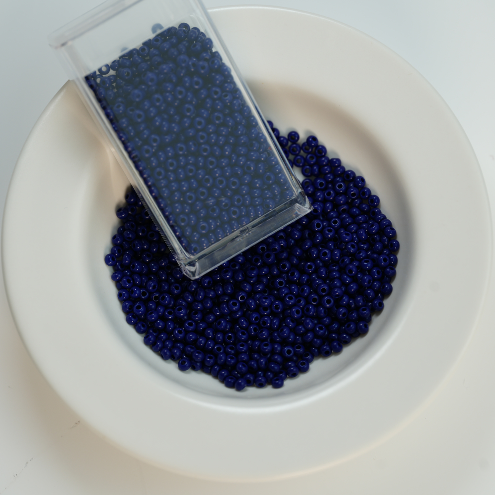 Preciosa Seed beads, 33070 Kobolt，ca. 2 mm, 10/0, ca. 10G, 1 æske