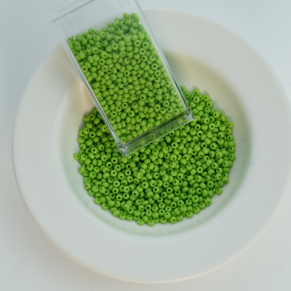 Preciosa Seed beads, 53310 Mint ，ca. 2 mm, 10/0, ca. 10G, 1 æske