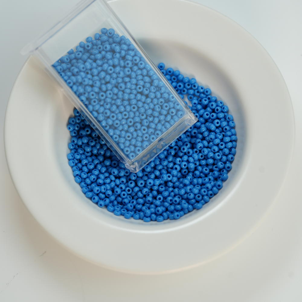 Preciosa Seed beads, 63080 Denim，ca. 2 mm, 10/0, ca. 10G, 1 æske