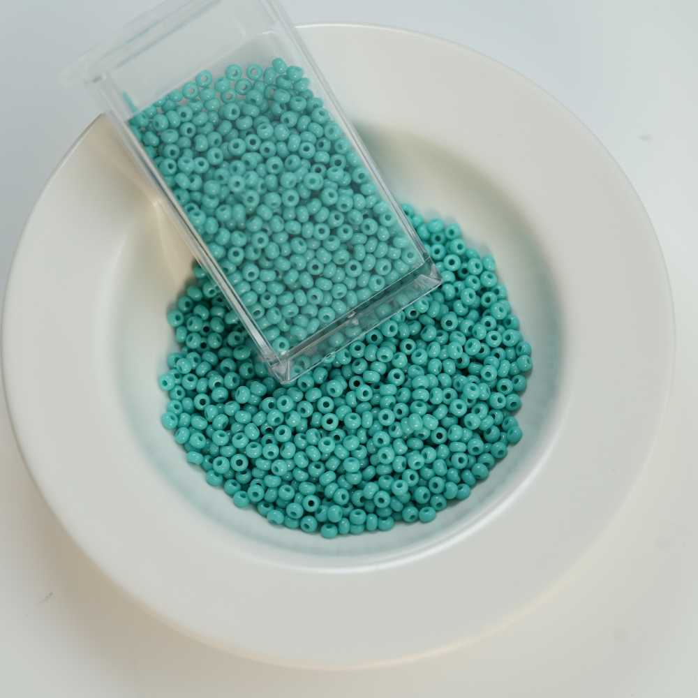 Preciosa Seed beads, 63130 Blå，ca. 2 mm, 10/0, ca. 10G, 1 æske
