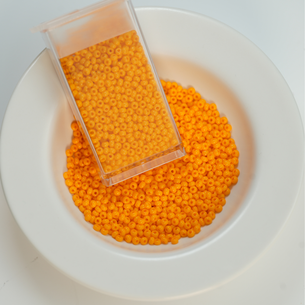 Preciosa Seed beads, 93110 mandariner ，ca. 2 mm, 10/0, ca. 10G, 1 æske