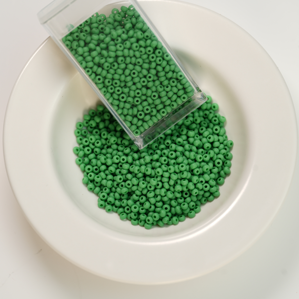 Preciosa Seed beads, mat, 53250，ca. 2 mm, 10/0, ca. 10G, 1 æske