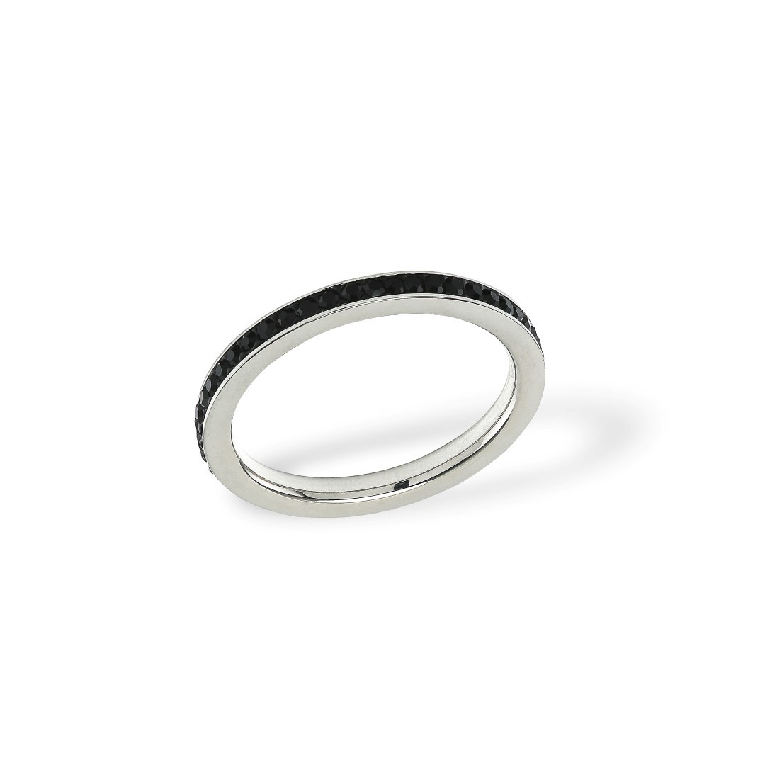Plain Zirkonia Ring Steel