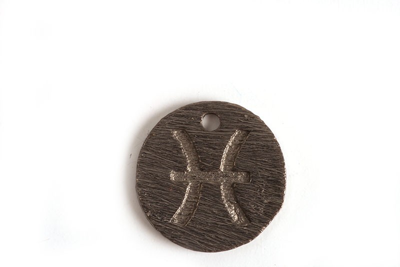 Stjernetegn, fisk, 12 mm, BP, 1 stk.