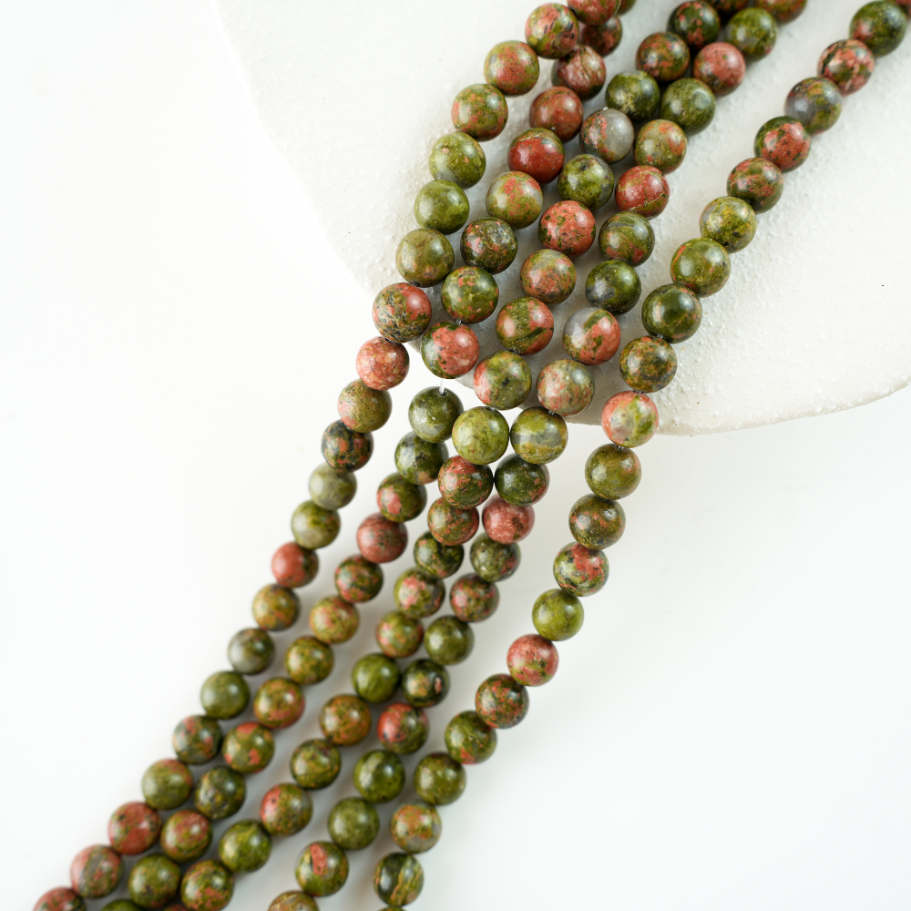 Unakit，8mm rund，hel streng 38cm