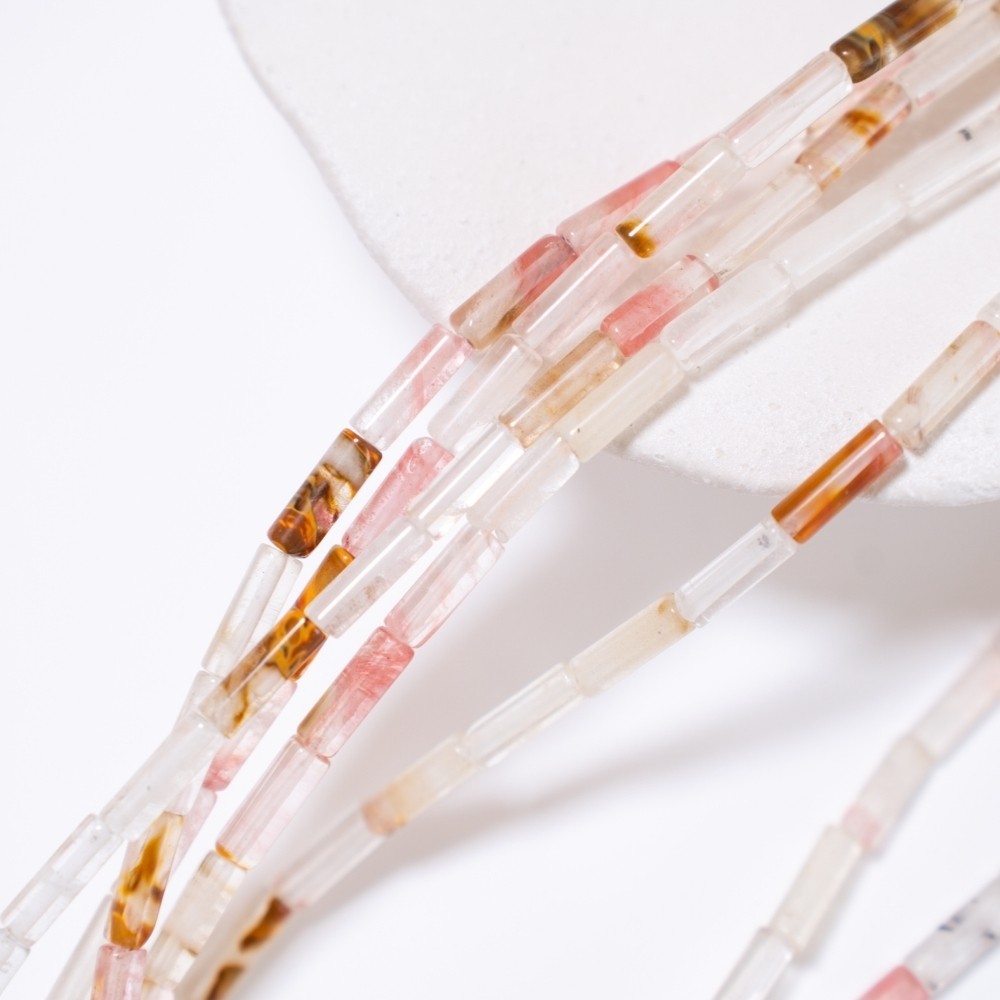 Vandmelonskrælkrystal,11*2mm Cylinder Formet/38cm, Hel Streng