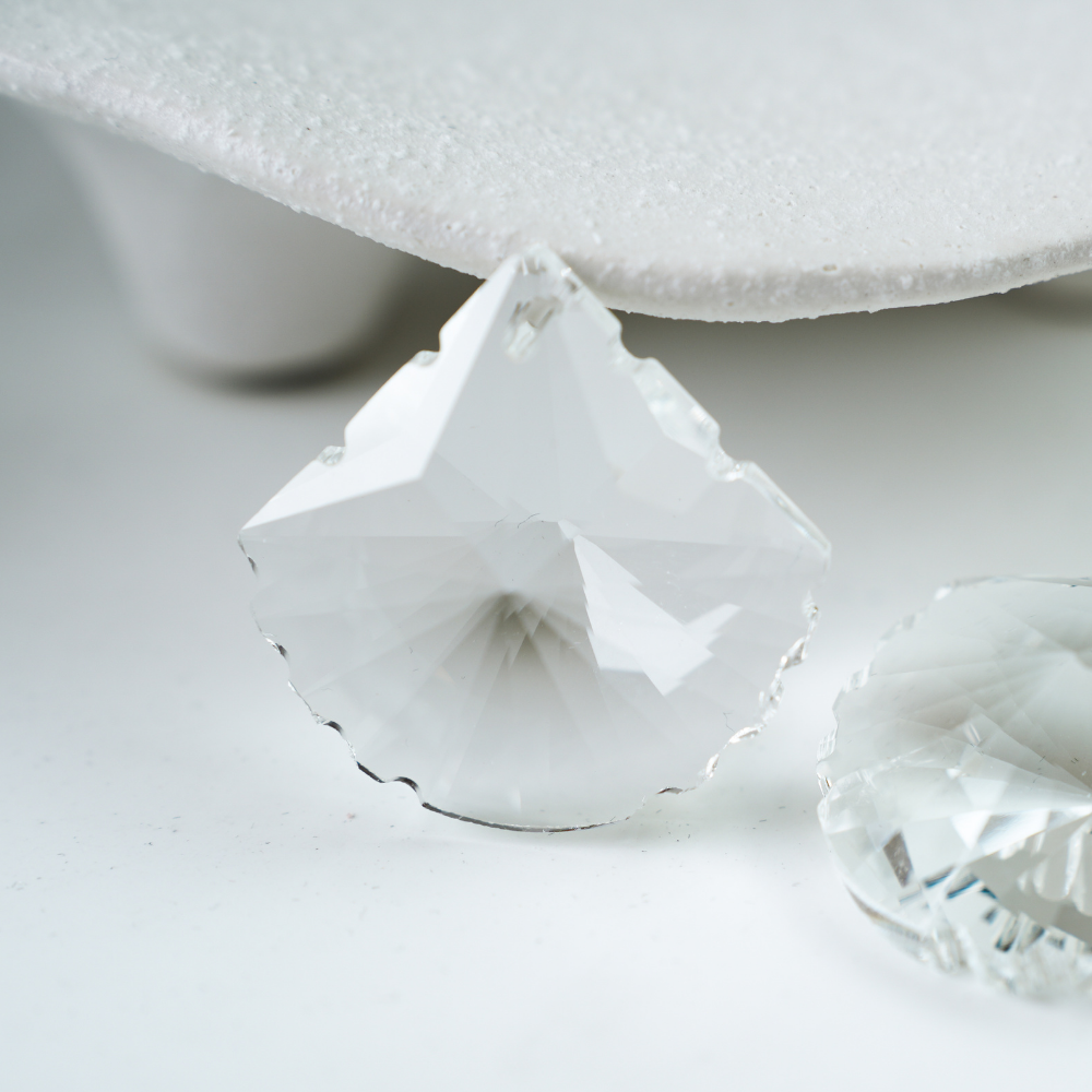 Zirkon,Skalform,37mm，1 stk. - Gennemsigtig