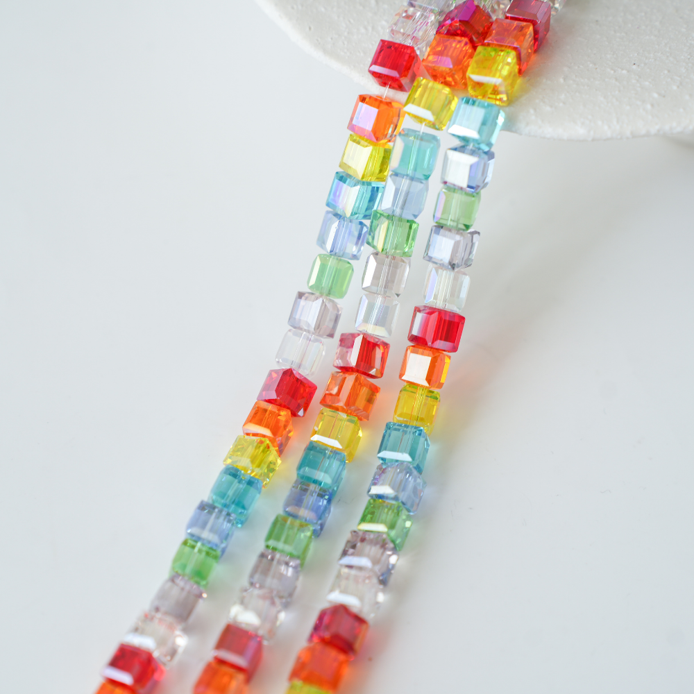 Zirkon,Terninger,6.8mm/32cm,Hel Streng - Mix1