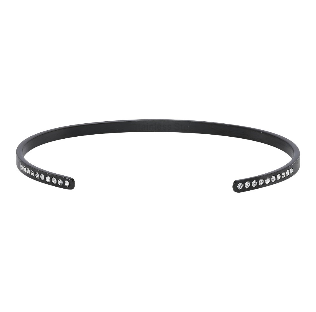 Zirkonia Bangle Black