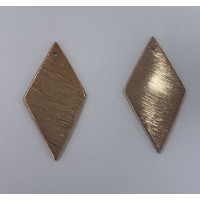 Harlekin, børstet, 20x10 mm, RG, 2 stk.