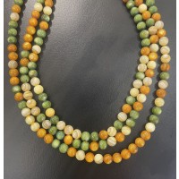 Shellperler /Regnbuens farver  runde ，5mm，39cm