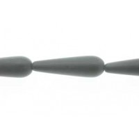Sort onyx, dråbe, mat, 8x30 mm, 1 streng