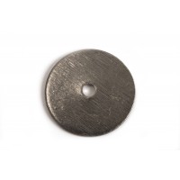 Mønt, børstet, midterboret, 14 mm, BP, 2 stk.