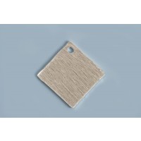 Kvadrat, børstet, ca. 10 mm, FS, 2 stk.