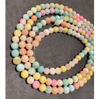 Shellperler /Regnbuens farver  runde ，6mm，38cm