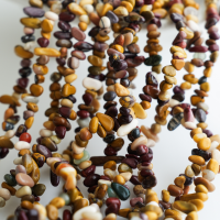 ÆGgekrystal，Chips Perler，3-8mm/78cm，Hel Streng