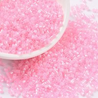 Seed beads, ca. 2x1,5 mm, pink, ca. 5 gram
