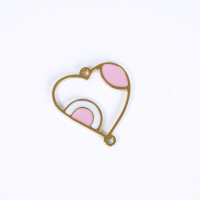 Emaljeret Vedhæng,FG,16*17mm,1 stk.‌