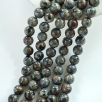 Flammesten，10mm rund，hel streng 38cm