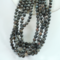 Flammesten，6mm rund，hel streng 38cm