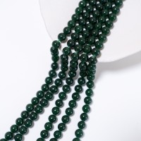 Grøn Chalcedony,10mm rund/37cm,Hel Streng