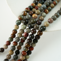 Havsten,10mm rund,hel streng 38cm