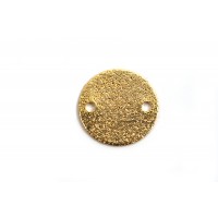 Mønt m/2 huller, børstet, 12x1 mm, FG, 2 stk.