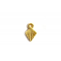 Vedhæng m/mønster, ca. 7,5x4,5 mm,  FG 925s, 1 stk.